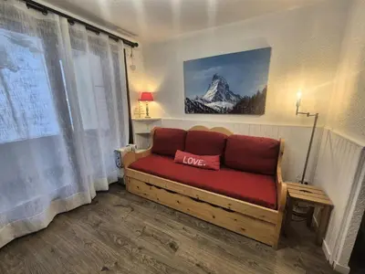 Coin salon dans l'établissement Résidence Olympiques - Studio à Tignes 1800 MAE-7484