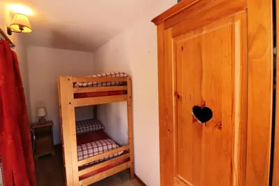 Un ou plusieurs lits dans un hébergement de l'établissement Résidence Rond Point Des Pistes C - Studio·Proche des pistes·Balcon MAE-7514