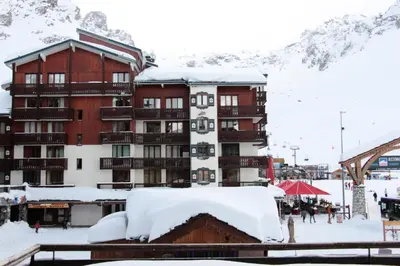 L'établissement Résidence Rond Point Des Pistes C - Studio·Proche des pistes·Balcon MAE-7514 en hiver