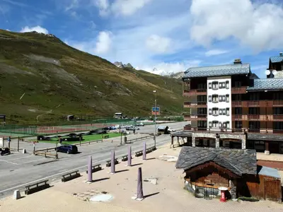 Vue générale sur la montagne ou vue sur la montagne depuis l'appartement