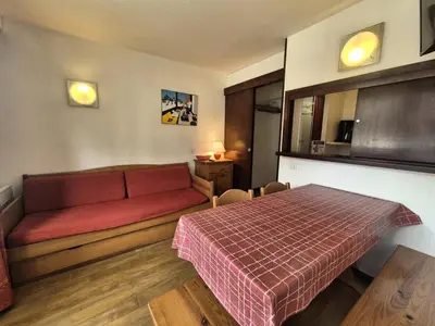 Coin salon dans l'établissement Résidence Hameau Du Borsat 1& 2 - Appartement résidence Hameau du Borsat MAE-7524