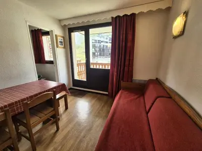 Coin salon dans l'établissement Résidence Hameau Du Borsat 1& 2 - Appartement résidence Hameau du Borsat MAE-7524