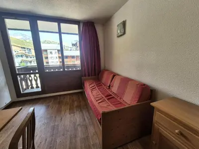 Coin salon dans l'établissement Résidence Rond Point Des Pistes C - Studio·Proche des pistes·Balcon MAE-7584
