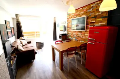 Cuisine ou kitchenette dans l'établissement Résidence Borsat - Studio lumineux·Au pieds des pistes·Balcon sud MAE-7634