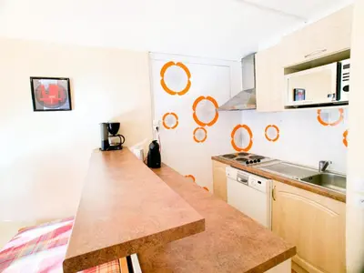Cuisine ou kitchenette dans l'établissement Résidence Palafour - Studio 26-30 m² Standard MAE-7644