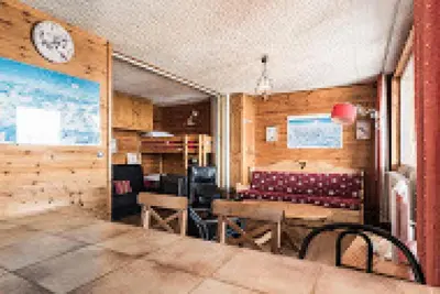 Coin salon dans l'établissement Résidence Grande Balme I - Grand studio cabine avec balcon MAE-7664
