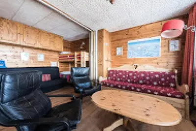 Coin salon dans l'établissement Résidence Grande Balme I - Grand studio cabine avec balcon MAE-7664