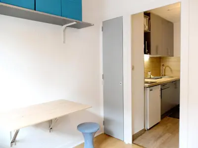 Cuisine ou kitchenette dans l'établissement Résidence Grande Balme Ii - Studio 16-20m² à l'entrée de Tignes MAE-7704