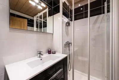 Salle de bains dans l'établissement Résidence Chaudes Almes - studio 24m² MAE-7714
