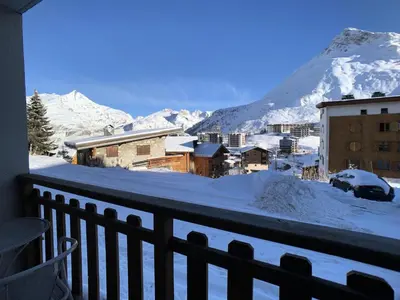 Vue générale sur la montagne ou vue sur la montagne depuis l'appartement