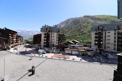 Vue générale sur la montagne ou vue sur la montagne depuis l'appartement