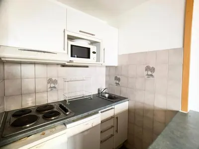 Cuisine ou kitchenette dans l'établissement Résidence Moutieres B1 - Studio lumineux & fonctionnel · Proche des pistes MAE-7814