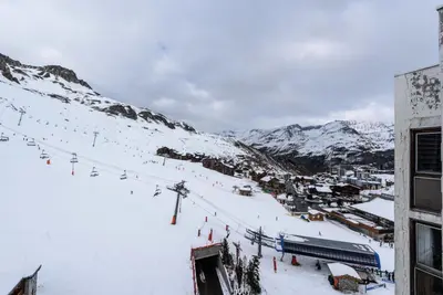 L'établissement Résidence Palafour - Studette sur le front de neige MAE-7854 en hiver