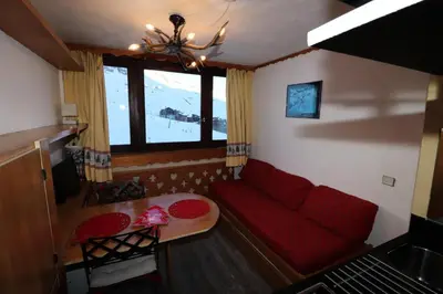 Coin salon dans l'établissement Résidence Palafour - Studette au pied des pistes MAE-7864
