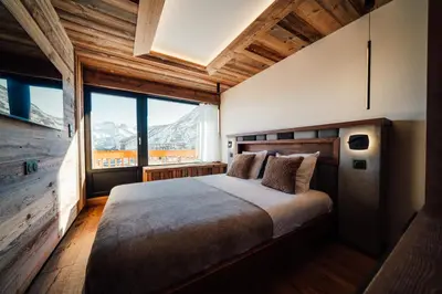 Un ou plusieurs lits dans un hébergement de l'établissement Appartement Pixel by ExplorHome