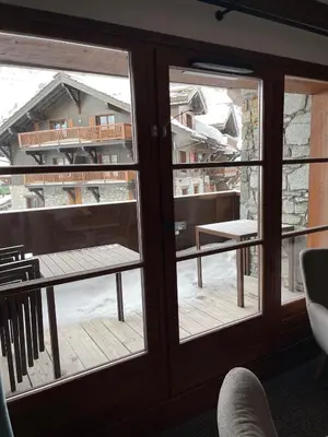 Balcon ou terrasse dans l'établissement Appartement Arc 1950 - Manoir de Savoie
