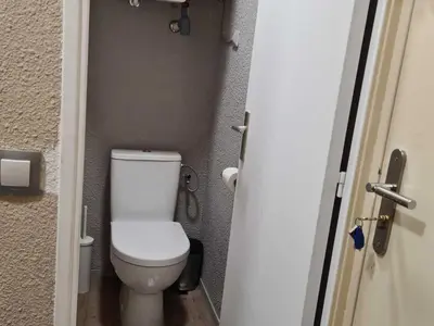 Salle de bains dans l'établissement Appartement calme avec balcon pour 4 pers à Arc 2000 - FR-1-346-518