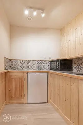 Cuisine ou kitchenette dans l'établissement LA CAZETTA