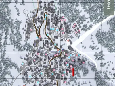 Plan de l'établissement Appartement spacieux 8 pers - Proche télécabine - FR-1-464-207