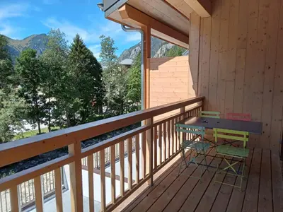 Vue générale sur la montagne ou vue sur la montagne depuis l'appartement
