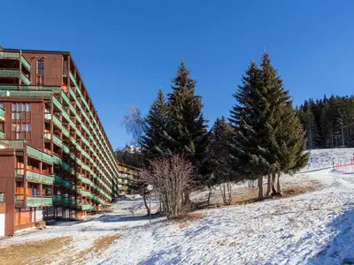 L'établissement Studio au pied des pistes avec balcon - FR-1-346-439 en hiver