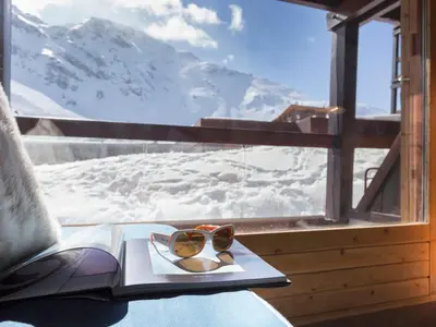 Vue générale sur la montagne ou vue sur la montagne depuis l'appartement