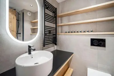 Salle de bains dans l'établissement Appartement Le Belvédère
