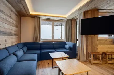 Coin salon dans l'établissement Appartement Le Belvédère