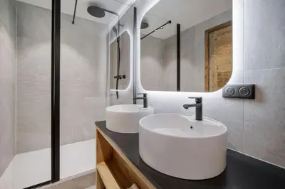 Salle de bains dans l'établissement Appartement Le Belvédère