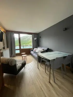 Coin salon dans l'établissement Le 1888 Val d'Isère