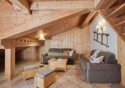 Coin salon dans l'établissement Appartement Ecrin 426