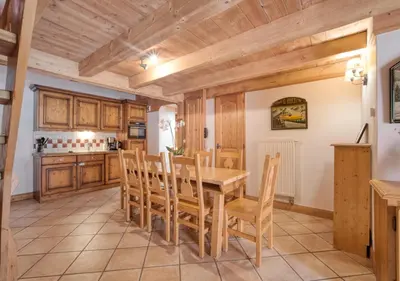 Cuisine ou kitchenette dans l'établissement Appartement Ecrin 426