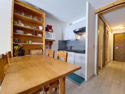 Cuisine ou kitchenette dans l'établissement Studio confortable au centre, balcon, 2-4 pers. - FR-1-518-105