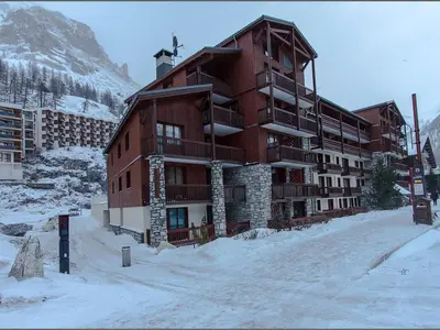 L'établissement Studio mezzanine cosy au centre de Val-d'Isère - FR-1-518-118 en hiver