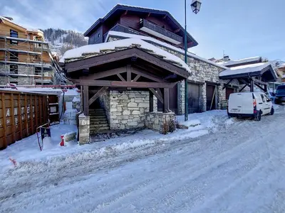 L'établissement Appartement rénové à Val-d'Isère, parking inclus, 4-5 pers. - FR-1-518-127 en hiver