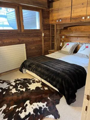 Un ou plusieurs lits dans un hébergement de l'établissement Tignes le Lac - Le Santon bel appartement 4 pers