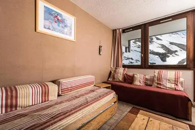 Un ou plusieurs lits dans un hébergement de l'établissement Résidence Home Club - Studio proche des pistes et des commerces MAE-9304