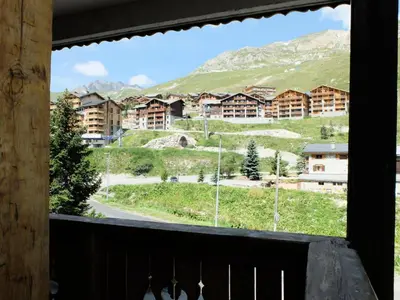 Vue générale sur la montagne ou vue sur la montagne depuis l'appartement