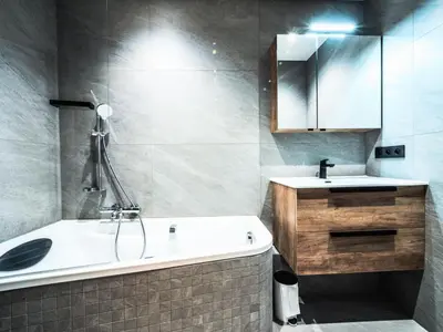 Salle de bains dans l'établissement Résidence Myrtilles - Appartement rénové·Proche des pistes·WIFI MAE-2394