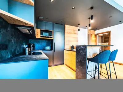 Cuisine ou kitchenette dans l'établissement Résidence Myrtilles - Appartement rénové·Proche des pistes·WIFI MAE-2394
