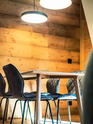Coin salon dans l'établissement Résidence Myrtilles - Appartement rénové·Proche des pistes·WIFI MAE-2434