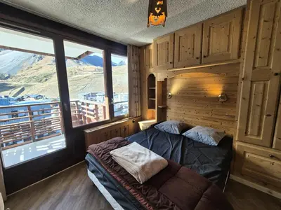 Coin salon dans l'établissement Résidence Curling B Tour - Appartement dans le secteur du Val Claret MAE-2454