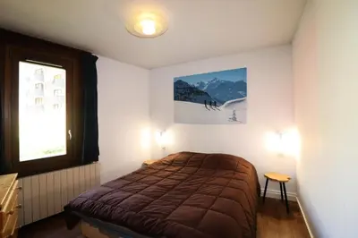 Un ou plusieurs lits dans un hébergement de l'établissement Résidence Curling B1-b2 - Appartement au coeur de Tignes le Val Claret MAE-2554