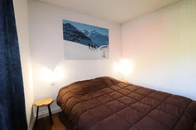 Un ou plusieurs lits dans un hébergement de l'établissement Résidence Curling B1-b2 - Appartement au coeur de Tignes le Val Claret MAE-2554