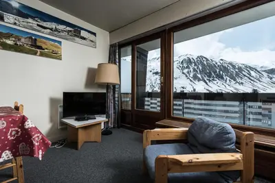 Vue générale sur la montagne ou vue sur la montagne depuis l'appartement