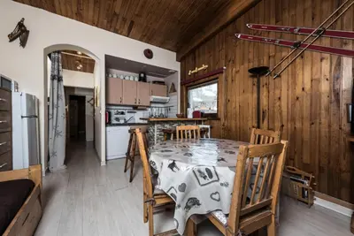 Cuisine ou kitchenette dans l'établissement Résidence Chaudes Almes - Appartement à l'entrée de Tignes le Lac MAE-2794