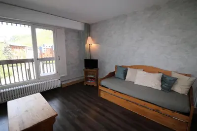 Coin salon dans l'établissement Chalet De La Tour - Appartement lumineux · Proche pistes et commerces MAE-2814