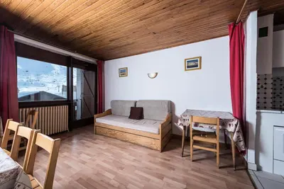 Un ou plusieurs lits dans un hébergement de l'établissement Résidence Chaudes Almes - Appartement lumineux·Proche pistes·Balcon MAE-2834
