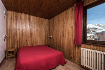 Un ou plusieurs lits dans un hébergement de l'établissement Résidence Chaudes Almes - Appartement lumineux·Proche pistes·Balcon MAE-2834
