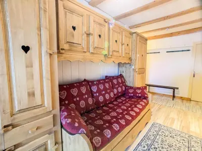 Coin salon dans l'établissement Résidence Bec Rouge - Appartement spacieux·Skis aux pieds·Balcon MAE-2844